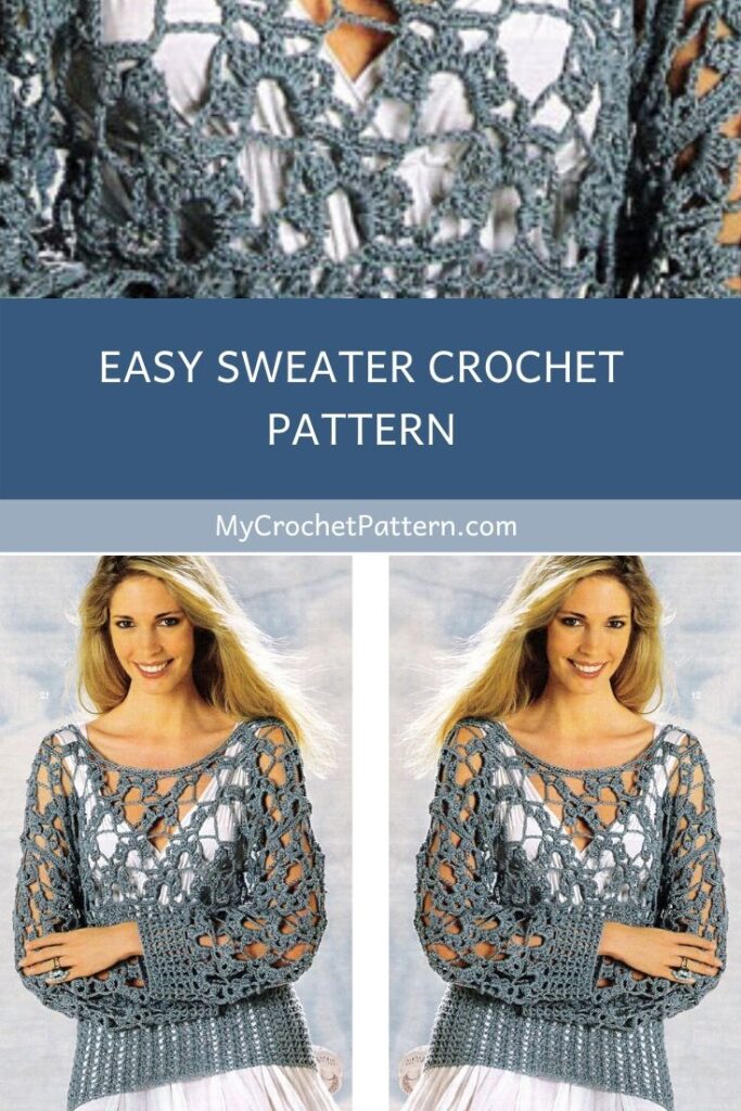 Easy crochet sweater pattern | Mycrochetpattern