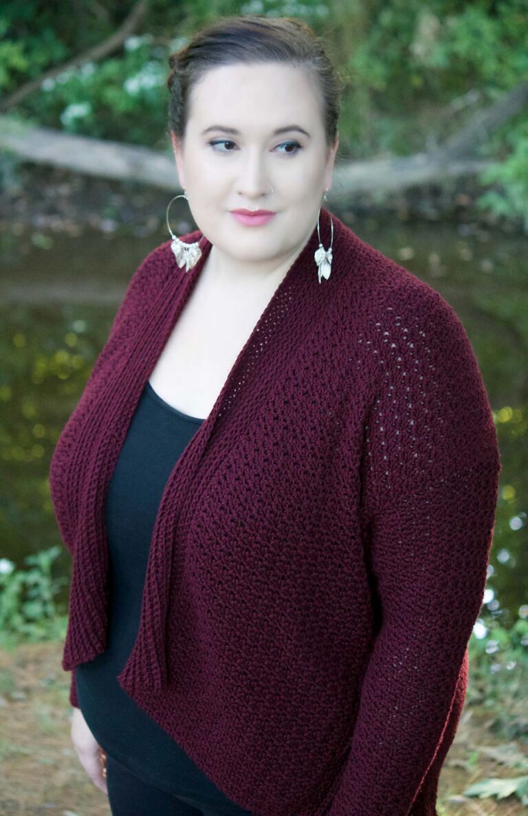 Plus Size Brushwood Cardigan Crochet Pattern MyCrochetPattern