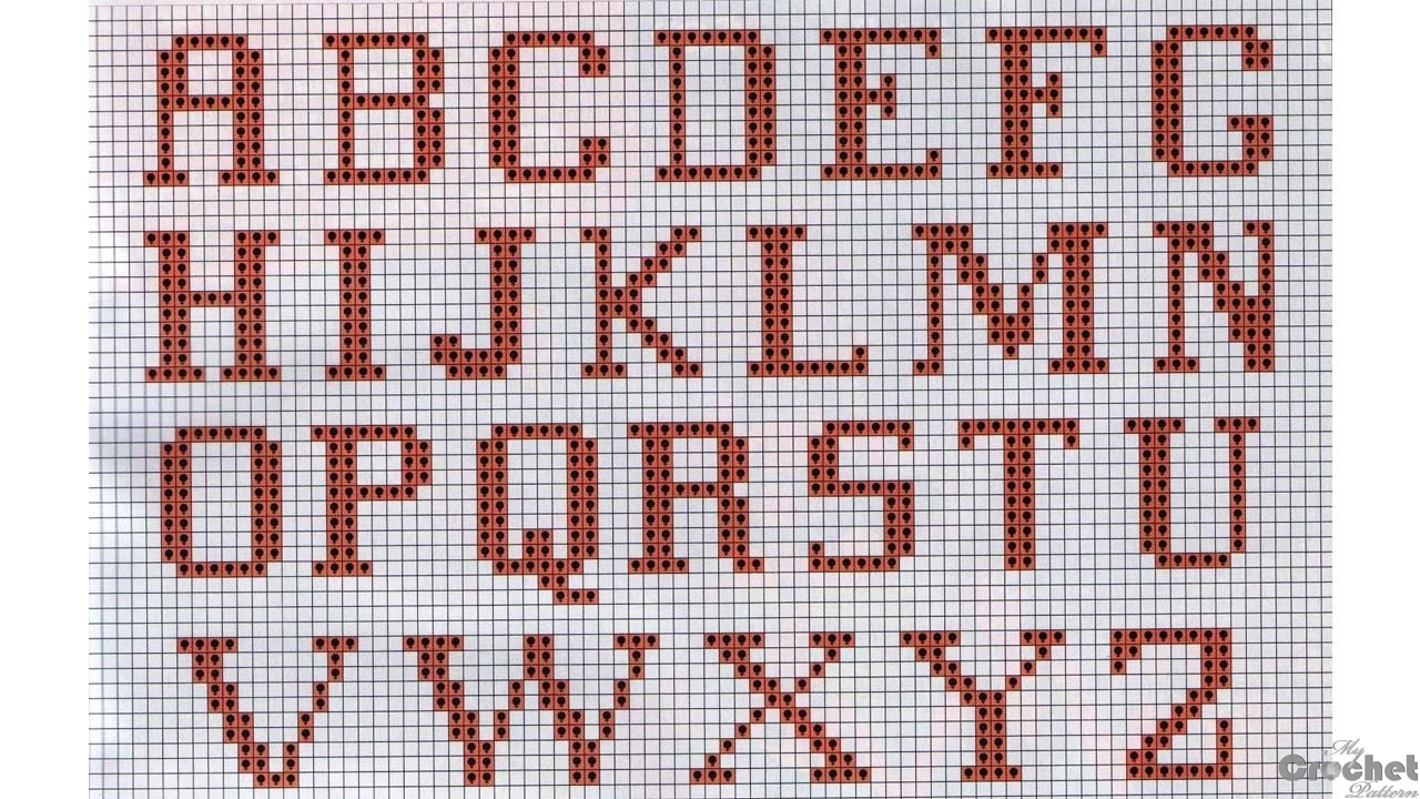 Free Printable Crochet Alphabet Patterns