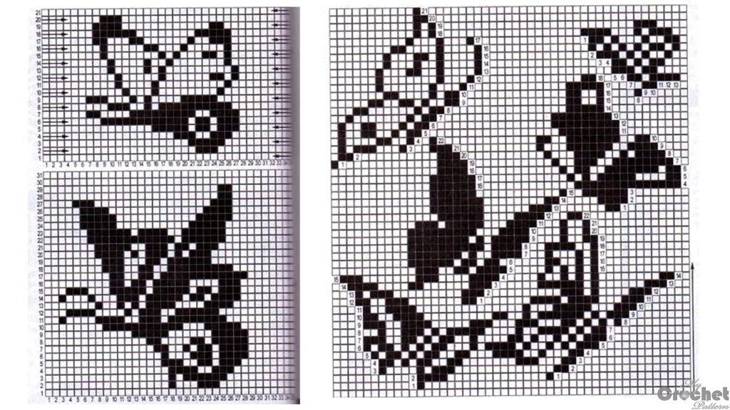 Butterfly filet crochet - MyCrochetPattern
