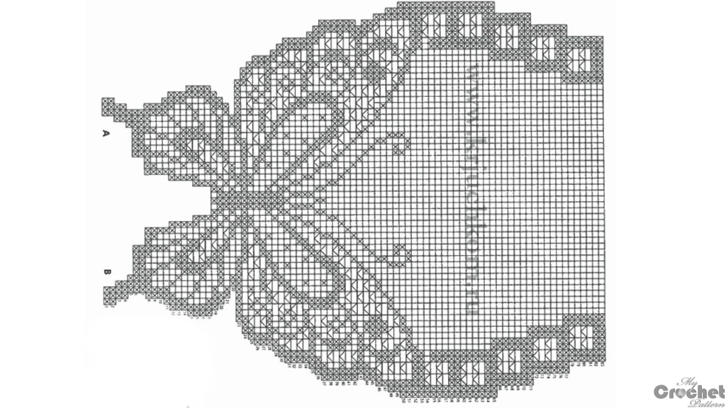 Butterfly filet crochet ️ MyCrochetPattern