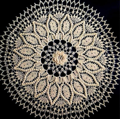 Rose filet crochet pattern - MyCrochetPattern